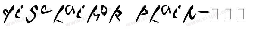 Disclaimor Plain字体转换